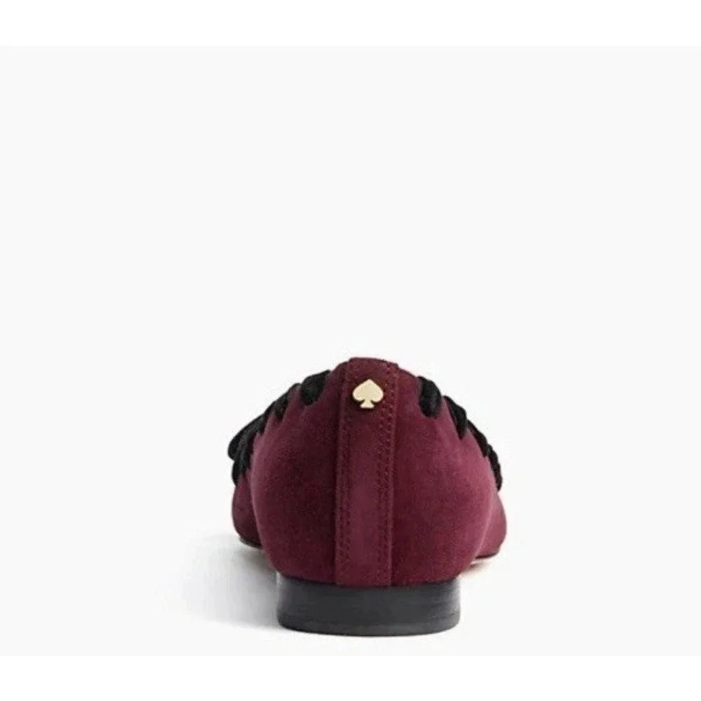 KATE SPADE KALANI Deep Cherry Burgundy Flat Shoes Women's US Size 8M‎
